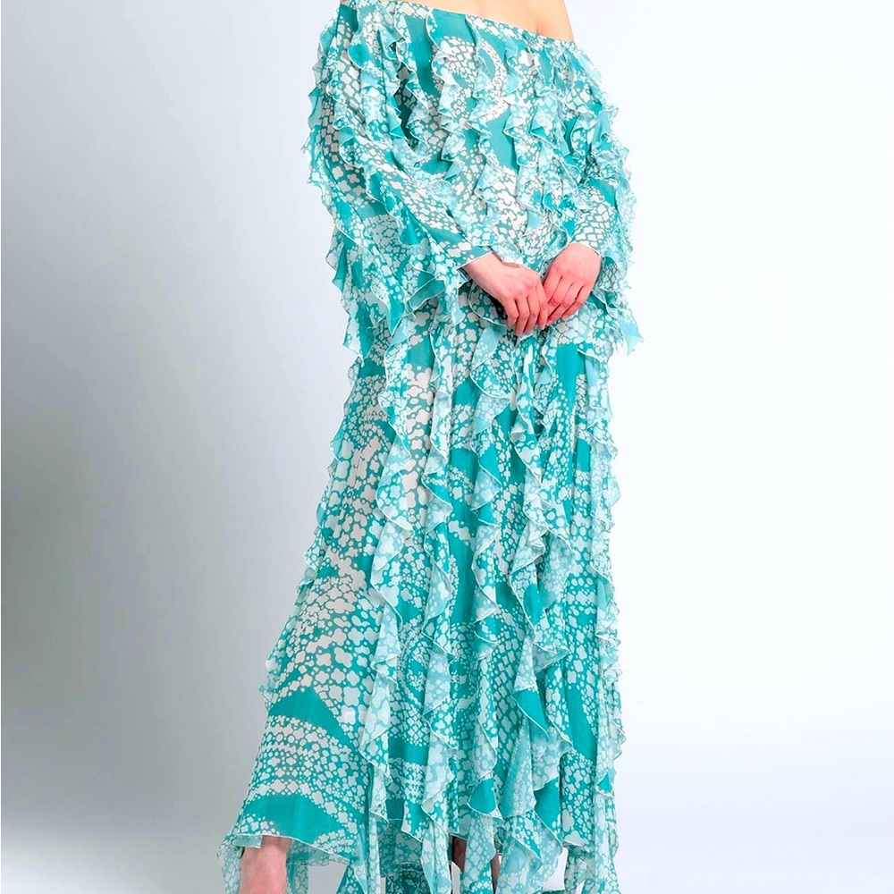 MARIO DICE MAXI SILK DRESS